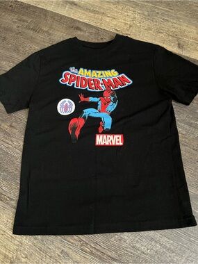 Marvel The Amazing Spider-Man Black Graphic Tee